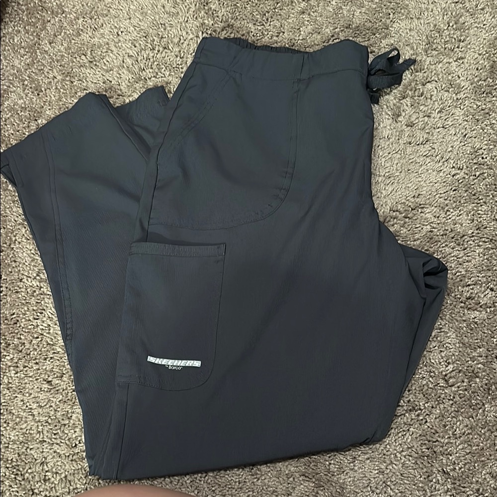 Skechers Grey Scrub Pants Streamlined Comfort